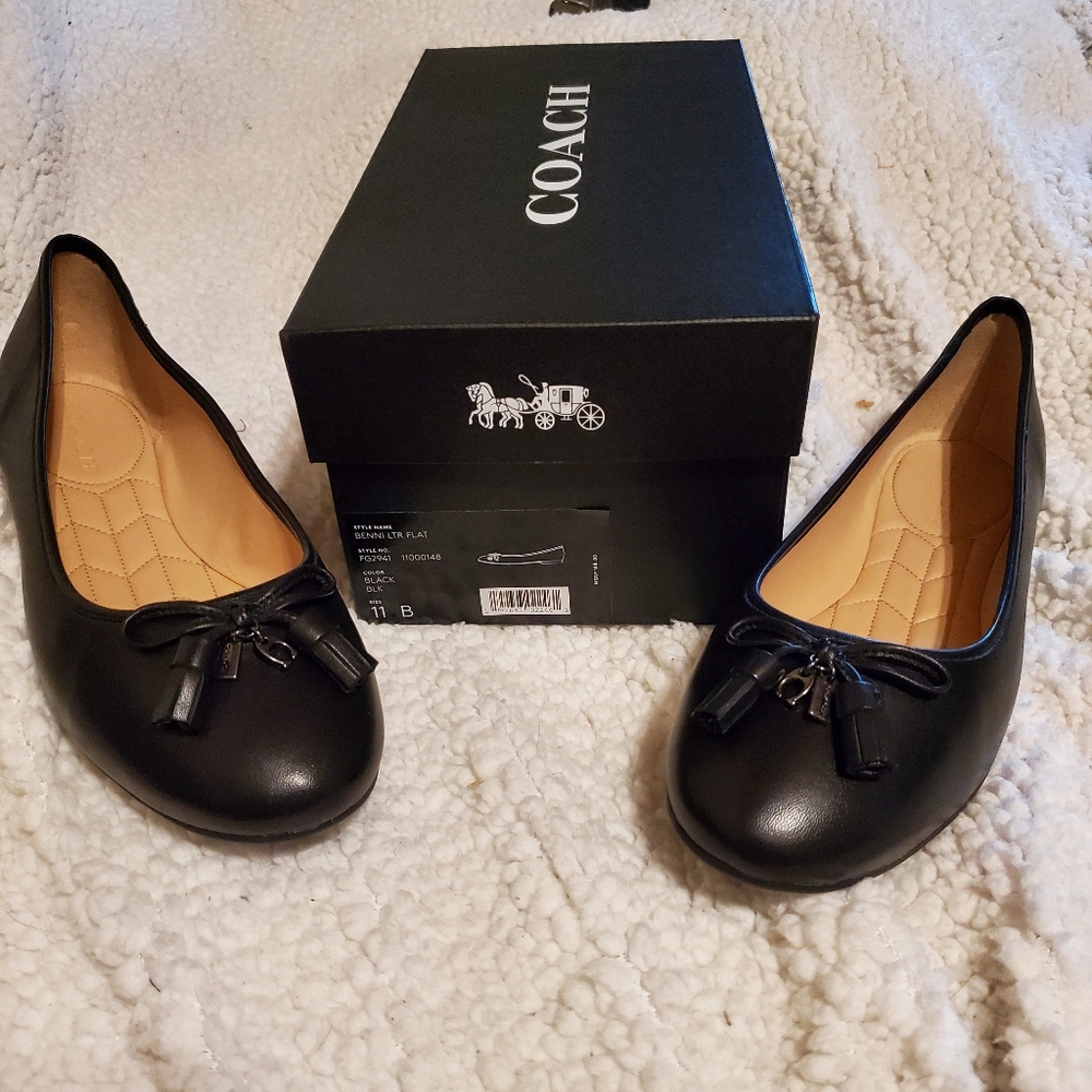COACH Benni Ballet flat black